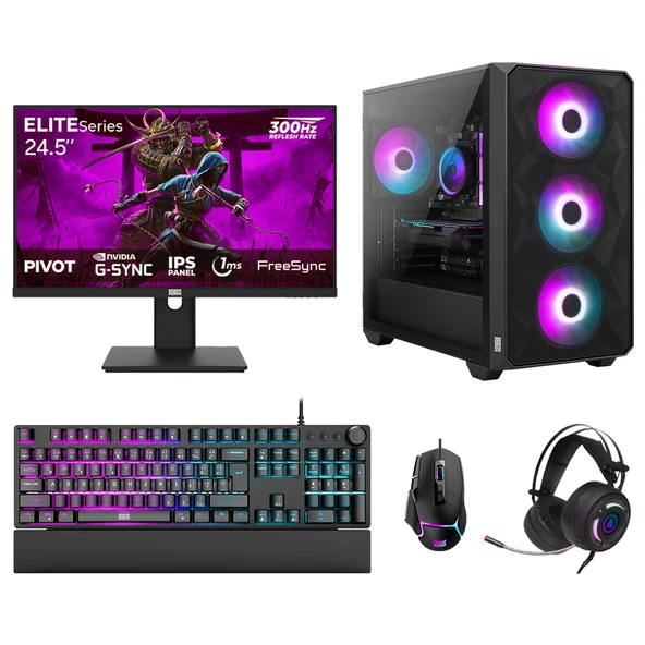 Dragos DRx7813 Ryzen 7 5700X 32GB 1TB NVMe 12GB RTX5070 24.5 İnç 300Hz 1ms Oem Paket ürün görseli 1