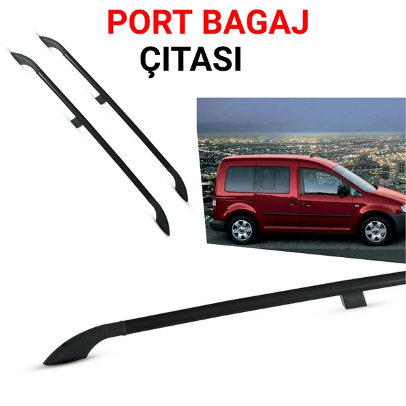CADDY KISA ŞASE PORTBAGAJ TAVAN ÇİTASI SİYAH 2003 2004 2005 2006 2007 2008 2009 2010 ürün görseli 1
