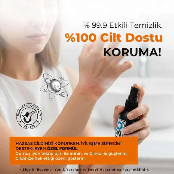 Gümüş Iyonlu Dezenfektan Kolonya 50 ml - Resim 7