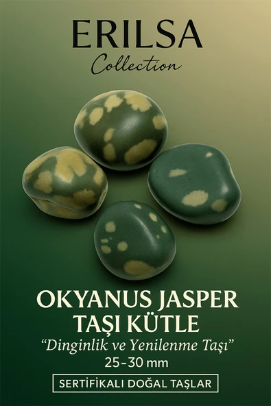 Sertifikalı Okyanus Jasper Taşı Kütle 25–30 mm Dinginlik, Yenilenme ve Huzur Taşı ürün görseli 1