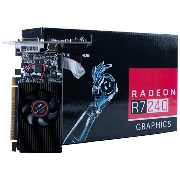 Turbox Knight Zen N R7 240 Amd DDR3 128Bit Vga.Dvi.Hdmi Tek Fan 4GB Ekran Kartı ürün görseli 1