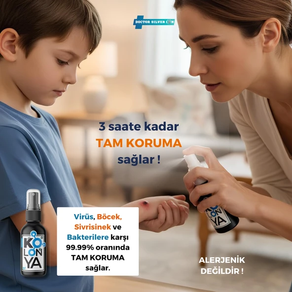 Gümüş Iyonlu Dezenfektan Kolonya 50 ml - Resim 2