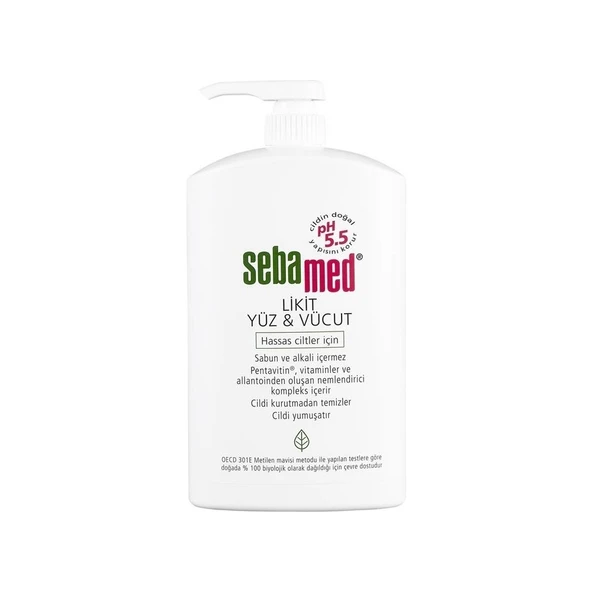 Sebamed Likit Yüz ve Vücut Temizleyici Jel 1000 ml ürün görseli 1