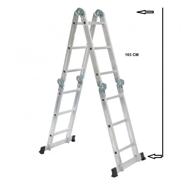 BEYKON 3.70 M KALIN PROFİL AKROBAT MERDİVEN - Resim 2