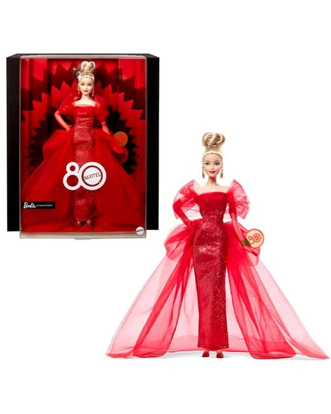 Barbie 80. Yıl Dönümü Koleksiyon Sarışın Bebek JBJ17 ürün görseli 1