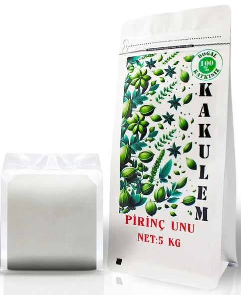 KAKULEM GLUTENSİZ SERTİFİKALI Katkısız Bebek Pirinç Unu 5 KG ürün görseli 1
