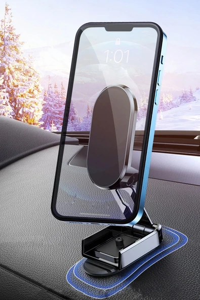 EXENAR 360 Katlanır Manyetik Araç Telefon Tutacağı Mıknatıslı Telefon Tutucu ürün görseli 1