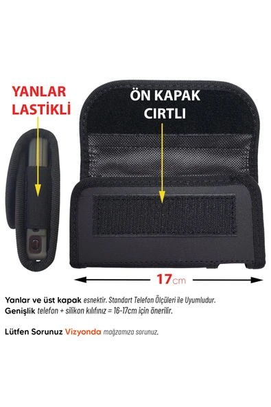 realme 8 Kemer Kılıfı Bele Takılan Kemer Kılıf Kapaklı Mıknatıslı 17cm ürün görseli 1