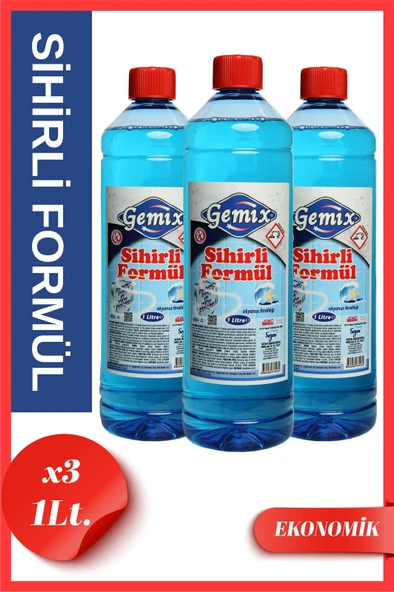 Gemix Sihirli Formül Mavi Su Fayans Derz Duşakabin Temizleyici 1000 ml 3 Adet ürün görseli 1