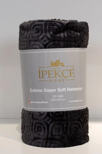 Eskimo Süper Soft Tek Kişilik 150x200 cm Battaniye Antrasit ürün görseli 1