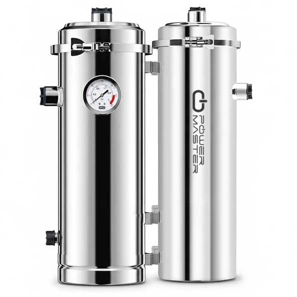 Powermaster PM-28653 Ana Hat Su Arıtma Sistemi 5.000 Litre Saat Paslanmaz Çelik Gövdeli Yıkanabilir UF-PVDF Filtreli ürün görseli 1