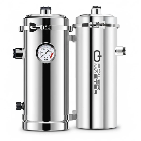 Powermaster PM-28652 Ana Hat Su Arıtma Sistemi 3.000 Litre Saat Paslanmaz Çelik Gövdeli Yıkanabilir UF-PVDF Filtreli ürün görseli 1