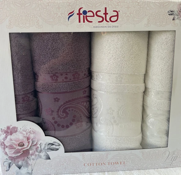 FİESTA %100 PAMUKLU HAMAM TAKIMI ürün görseli 1