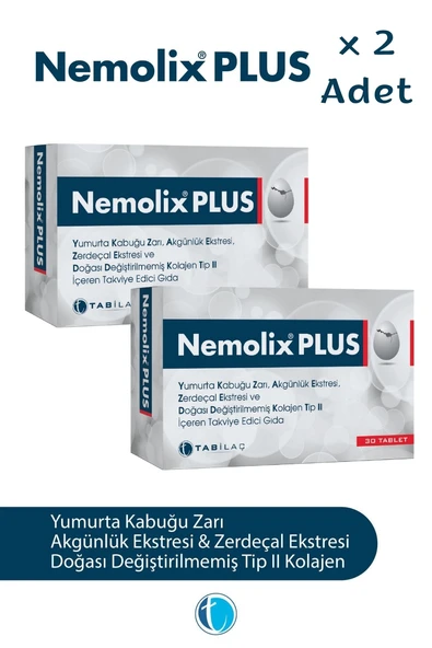 Nemolix Plus 30 Tablet x 2 Adet ürün görseli 1