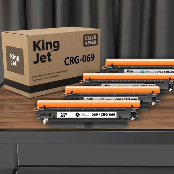 Kingjet Canon Uyumlu (069) CRG-069 Standart Kapasiteli Muadil Toner Çipli | MF754cdw ile uyumlu ürün görseli 1