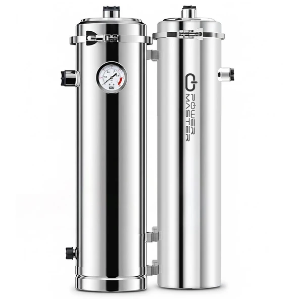 Powermaster PM-28654 Ana Hat Su Arıtma Sistemi 10.000 Litre Saat Paslanmaz Çelik Gövdeli Yıkanabilir UF-PVDF Filtreli ürün görseli 1
