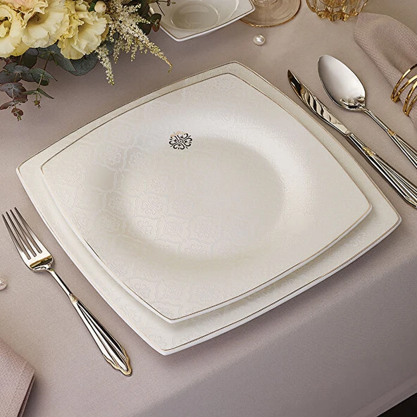 Karaca Fine Pearl Hailey Yemek Takımı Yedek Parça Gold 153.03.07.9742 ürün görseli 1