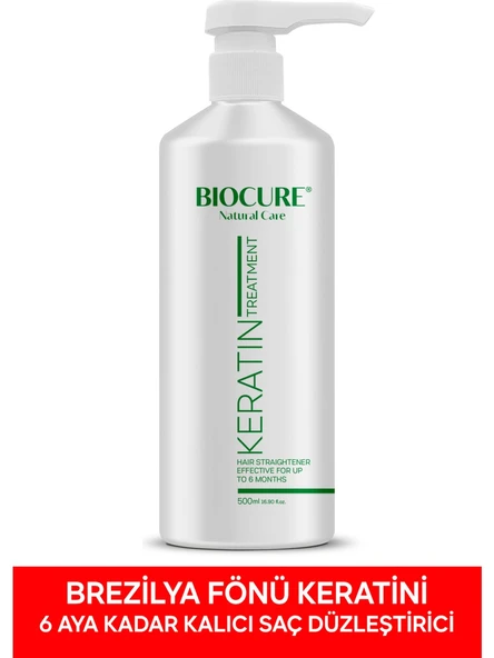 Biocure Saç Düzleştirici Keratin Bakımı Brezilya Fönü 500 Ml Kokusuz Dumansız ürün görseli 1