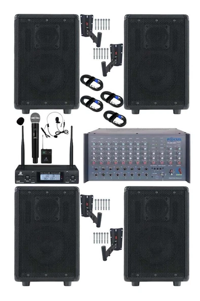 Lastvoice Elit Plus Paket-1 Profesyonel Ses Sistemi Mikser Amfi Hoparlör Mikrofon ürün görseli 1