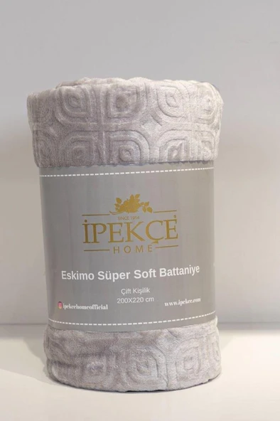 Eskimo Süper Soft Tek Kişilik 150x200 cm Battaniye Gri ürün görseli 1
