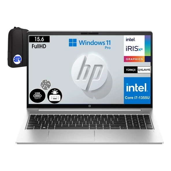 Hp Probook 450 G10 725Q0EAEP7 I7-1355U 24 GB 2tb SSD Windows 11 Pro 15.6" Full Hd IPS + Elektropasaj Çanta ürün görseli 1