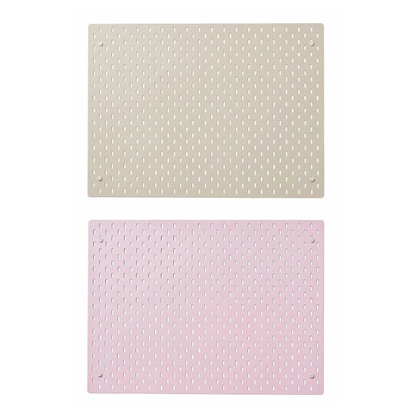 çift taraflı çok amaçlı pano, bej-pembe, 76x56 c ürün görseli 1
