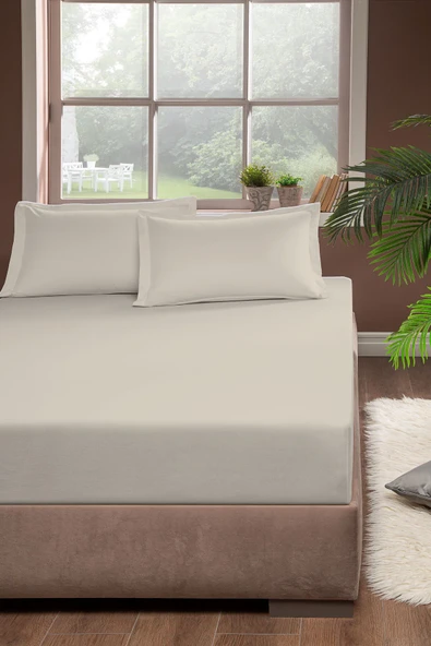 Pierre Cardin Pamuk Lastikli Çarşaf 160x200 BejPierre Cardin Pamuk Lastikli Çarşaf 160x200 Bej ürün görseli 1
