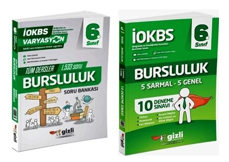 Gizli 6. Sınıf Tüm Dersler Bursluluk Soru Bankası + Bursluluk Deneme Sınavı (2 Kitap) ürün görseli 1