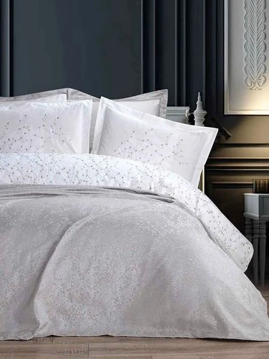 Bella Home Burçak 7 Parça Yatak Örtüsü Seti Bej ürün görseli 1