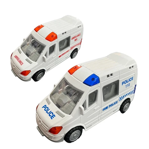 Sürtmeli Polis ve İtfaiye Minibüsleri - Resim 2