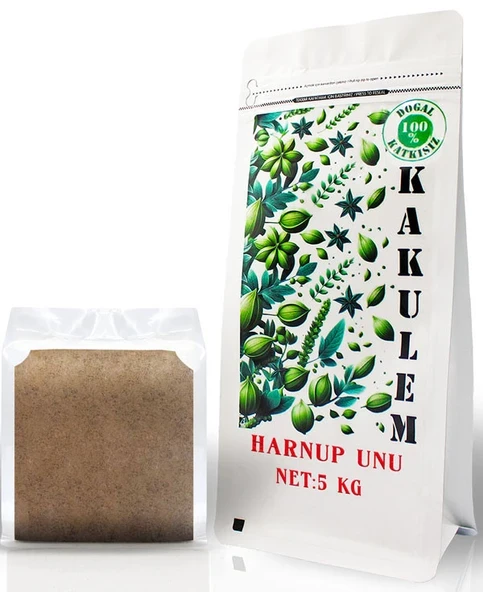 KAKULEM GLUTENSİZ SERTİFİKALI Keçiboynuzu Tozu Unu Harnup 5 KG ürün görseli 1