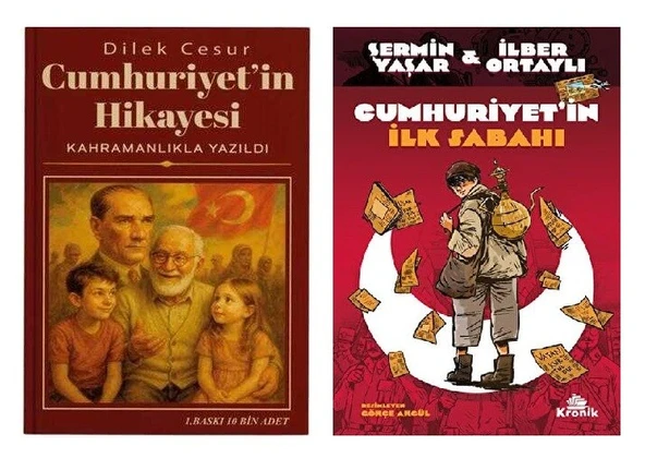 Cumhuriyet'in Hikayesi Kahramanlıkla Yazıldı + Cumhuriyet'in İlk Sabahı 2 Kitap (Dilek Cesur Şermin Yaşar İlber Ortaylı Kaleminden) ürün görseli 1