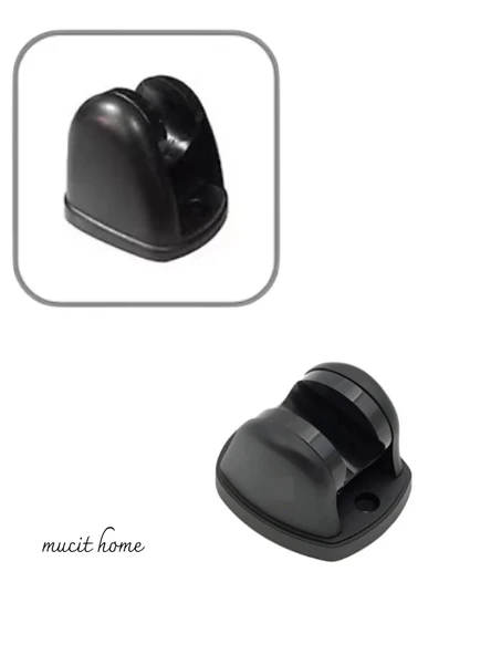 Mucit Home Siyah Mafsal Duş Başlığı Hortum Askısı ürün görseli 1