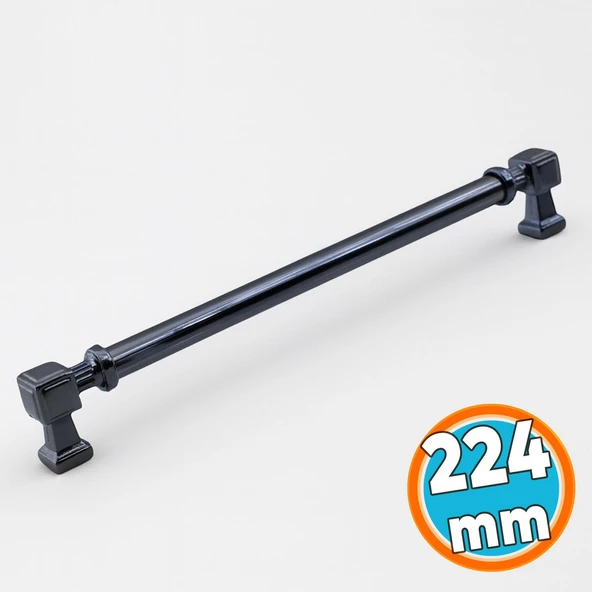 Mobilya Çekmece Mutfak Dolabı Dolap Kulpları Kulbu Kulpu Füme Metal Kulp 224 mm - 22.4 cm ürün görseli 1