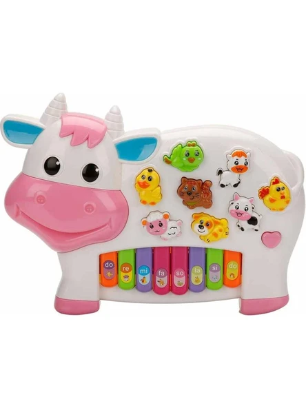 Can Ali Toys Türkçe Müzikli Eğitici İnek Piyano  CNL-2222 ürün görseli 1
