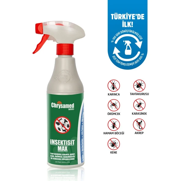 Max 500 ml Böcek Haşere Tahtakurusu, Karınca, Akrep, Kene, Örümcek, Hamamböceği, Karasinek ürün görseli 1