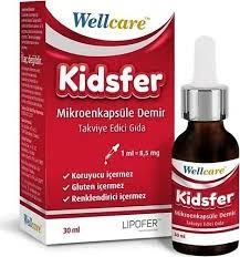 Wellcare Kidsfer Mikroenkapsüle Demir Takviye Edici Gıda 30 ml ürün görseli 1