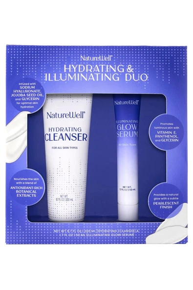Nature Well Nemlendirici Temizleyici ve Aydınlatıcı Serum İkili Set ürün görseli 1
