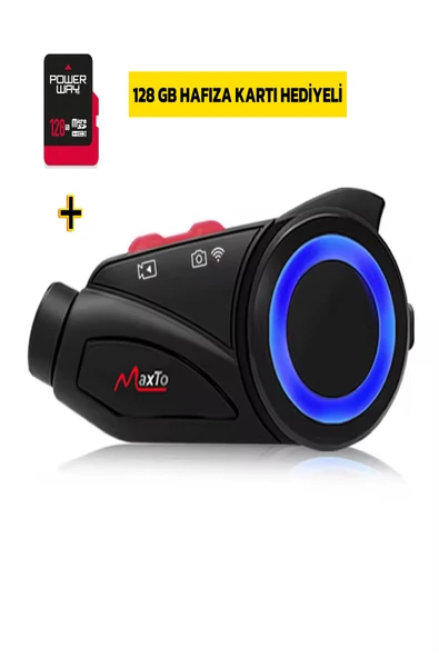 ULTRATEKNO Maxto M3S 1440P 2K Kameralı Bluetooth İntercom + 128GB Hafıza Kartı - Yeni Sürüm ürün görseli 1