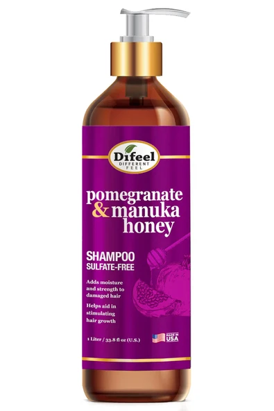 Difeel Pomegranate & Manuka Honey Sülfatsız Şampuan 1LT ürün görseli 1