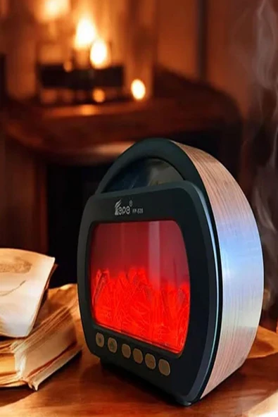EPE FP-535 Şömine Görünümlü Nostaljik Radyo - El Fenerli Model ürün görseli 1