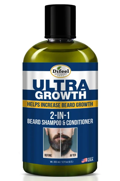 Difeel Ultra Growth 2’si 1 Arada Sakal Şampuanı ve Saç Kremi 355ML ürün görseli 1