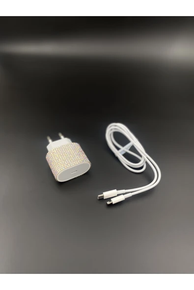 Janjan Taşlı Iphone Type-C 20W Hızlı Şarj + Kablo ürün görseli 1