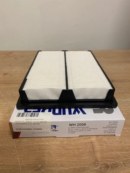 Wunder WH2008 Hava Filtresi Honda Civic (1996-2000) / Nissan Primera P11 (1996-2000) ürün görseli 1