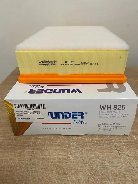 Wunder WH825 Hava Filtresi Master (3) 2010 Sonrası / Movano (B) 2010 Sonrası 8200795348 ürün görseli 1