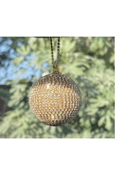 Kristal Taşlı Disko Topu Dikiz Ayna Süsü (11 CM) ürün görseli 1