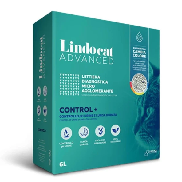 Lindo Cat Advanced +PH Kontrol Hastalık Teşhis Eden Topaklanan Kedi Kumu 6L ürün görseli 1