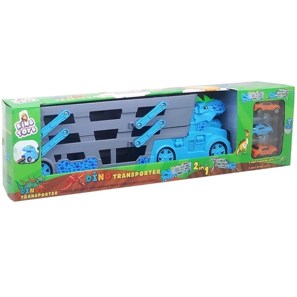 King Toys Dinazor Arabalı Yarış Pisti Tır Mavi ENG-182 ürün görseli 1