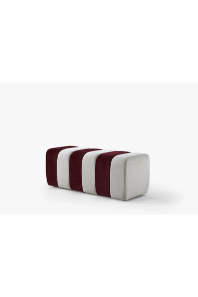 Framgan Framgan Yarmalı Bench Bordo-Beyaz ürün görseli 1