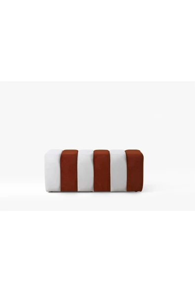 Framgan Framgan Yarmalı Bench Turuncu Beyaz - Resim 2